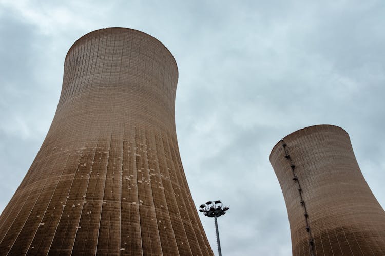 Perry Nuclear Power Plant Under Gloomy Sky