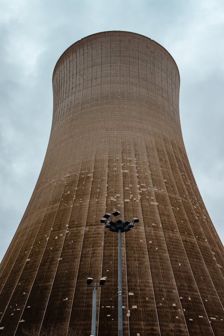 Perry Nuclear Power Plant Under White Sky