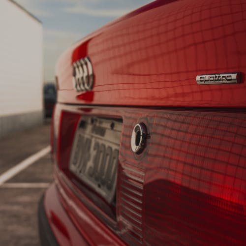 Free Red Audi Quatrro Car Stock Photo