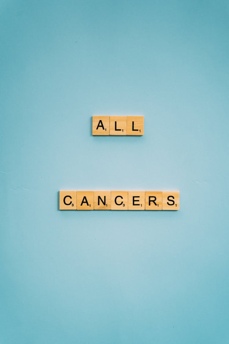 All Cancers On Wooden Scrabble Tiles 