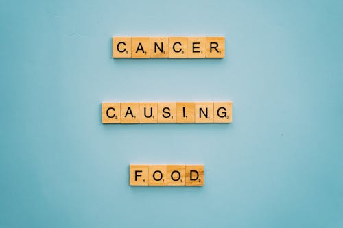 Immagine gratuita di cibo che causa il cancro, citazione, concettuale