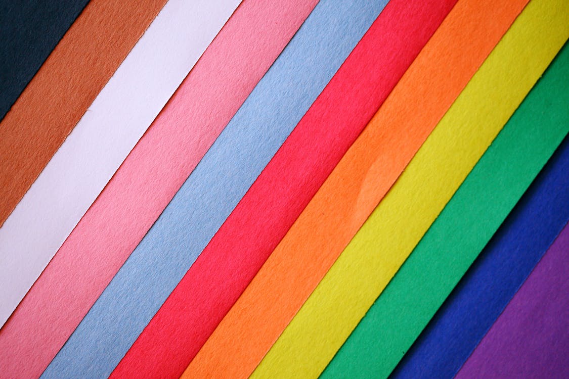 Colorful Paper Folds · Free Stock Photo