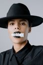 Free stock photo of adult, black lipstick, black queen