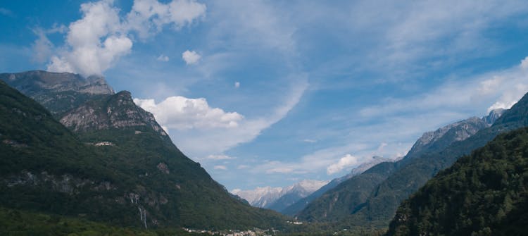 Forest On Hills Around Valley