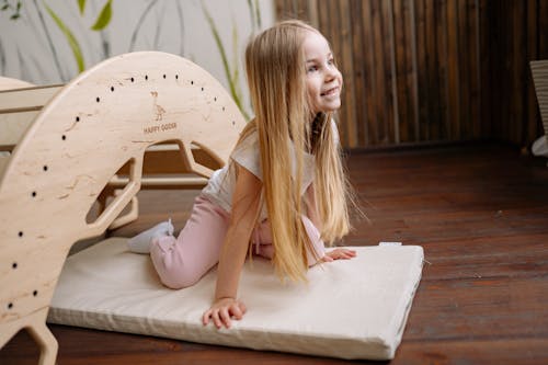 A Young Girl With Blond Hair 