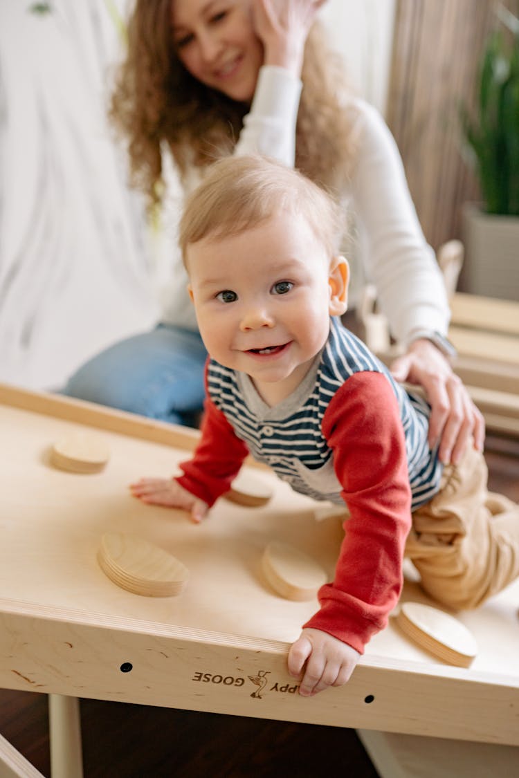 A Cute Baby Playing