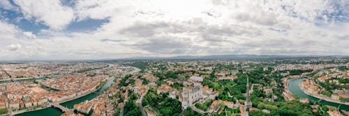 Panoramic View of Lyon City