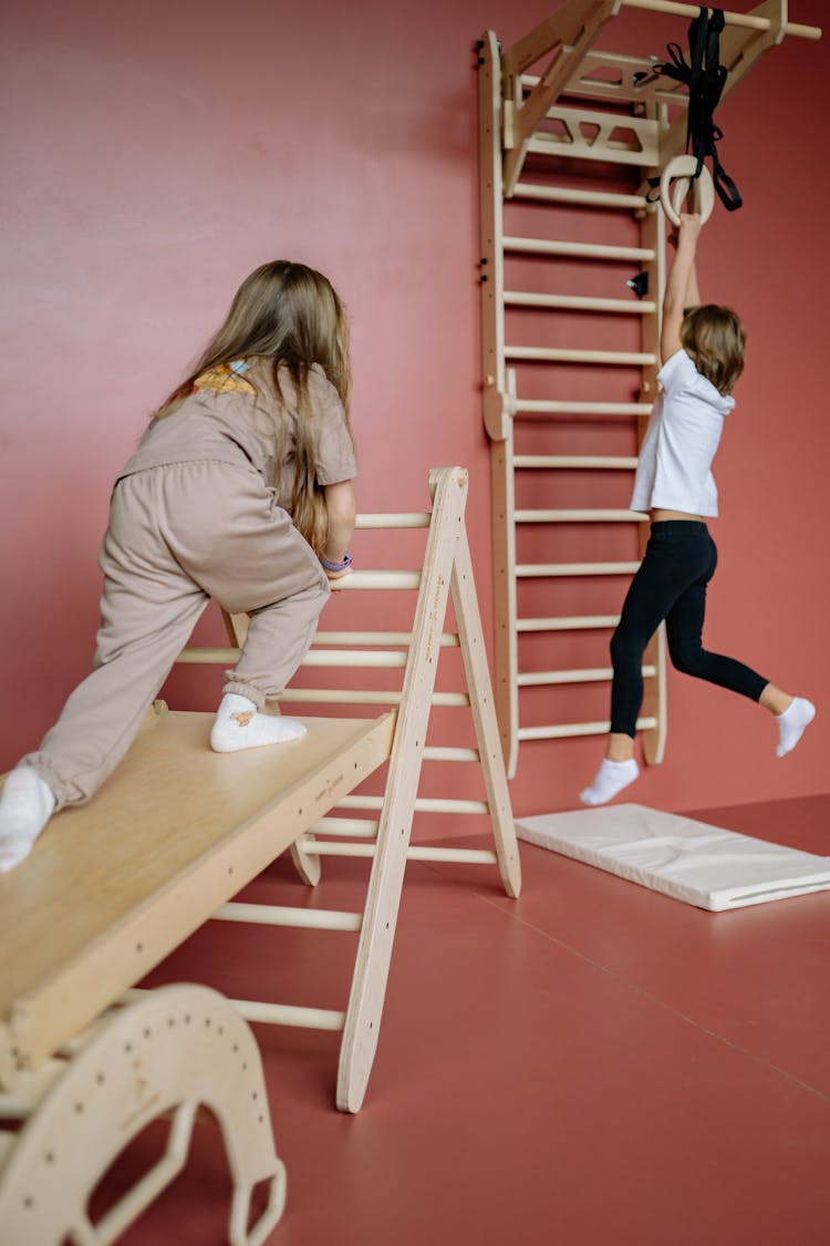 Children Playing In An Indoor Playground 