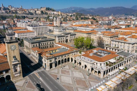 Aerial View of City Buildings