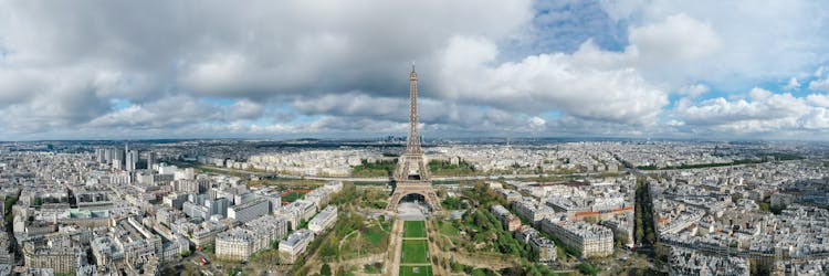 Panoramic View Of The City Of France 