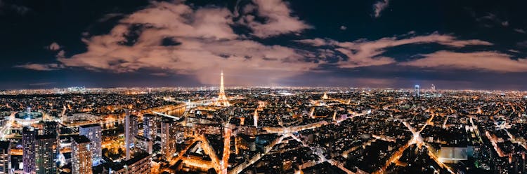 Aerial View Of Paris France