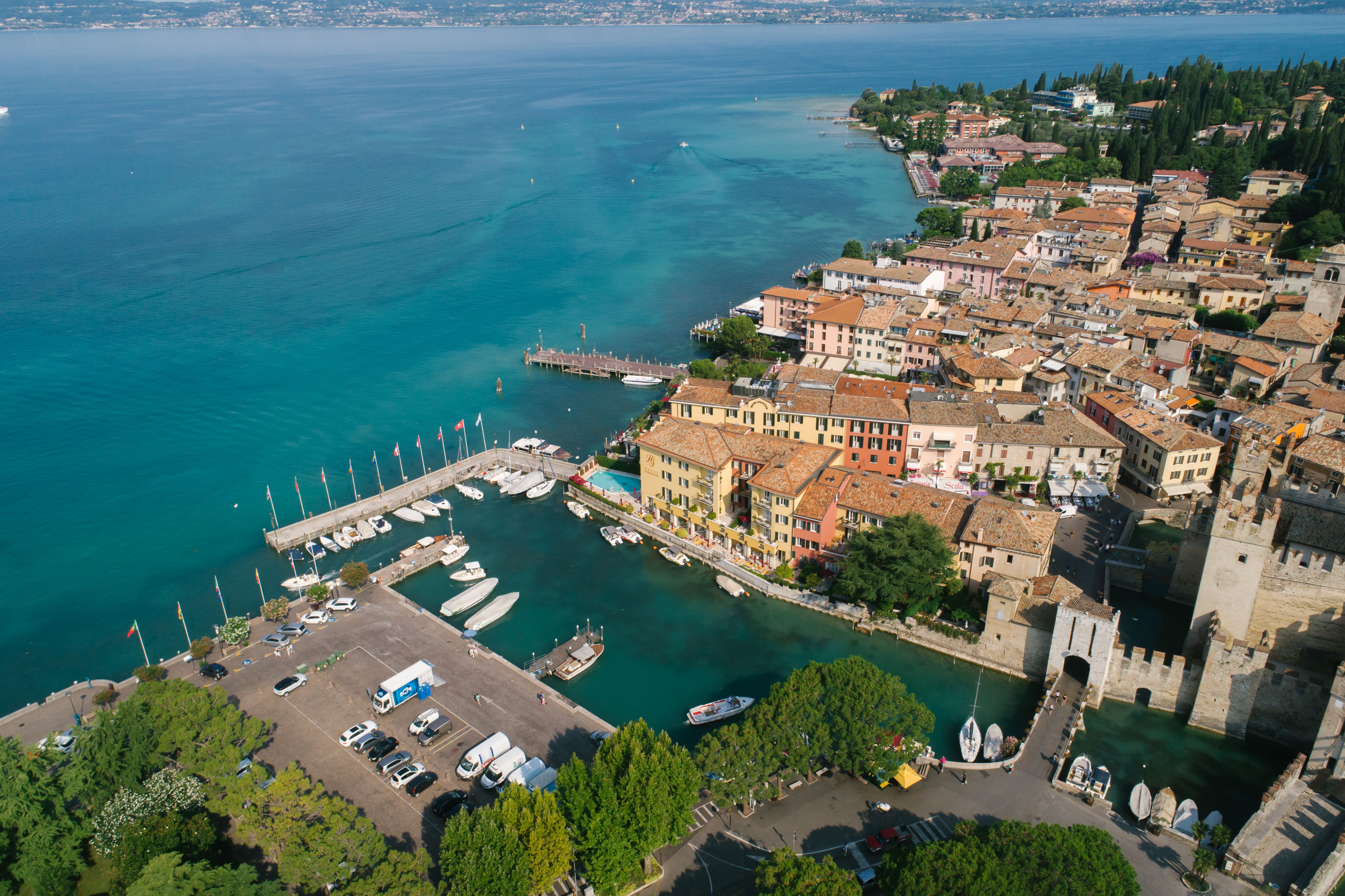 Aerial Photography of Lake Garda in Italy · Free Stock Photo