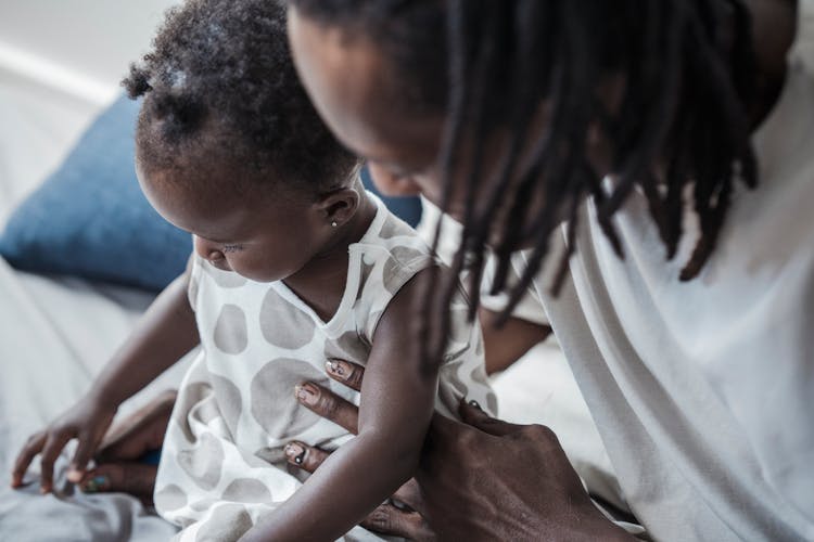 Father Holding Child