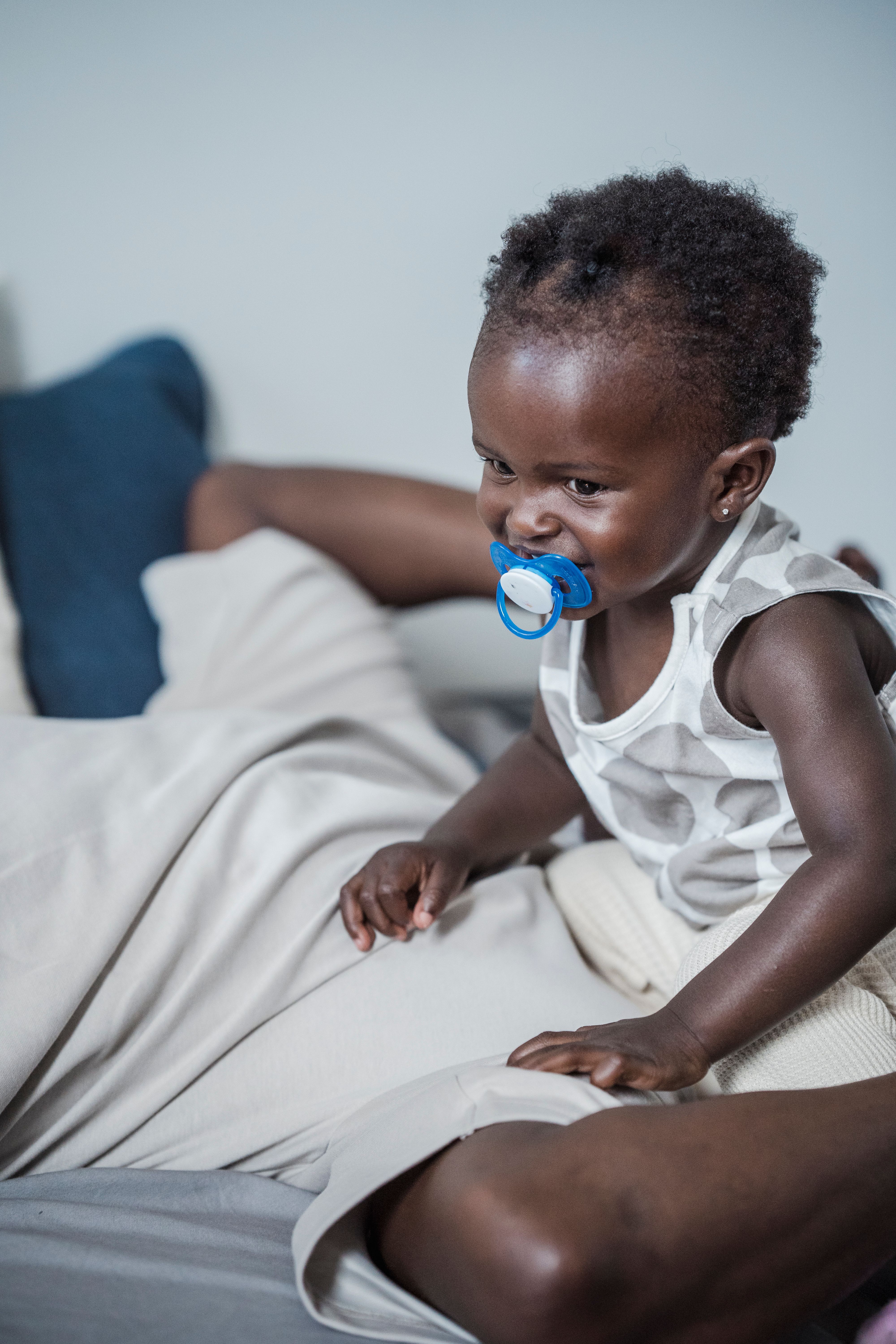 Close up of Baby with Babys Pacifier · Free Stock Photo
