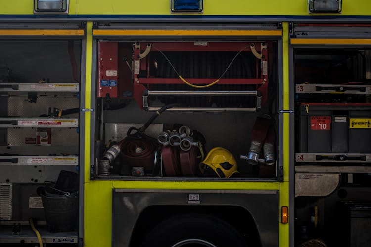 Equipment On The Side Of A Firetruck