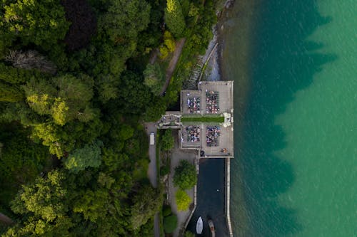 Бесплатное стоковое фото с Аэрофотосъемка, берег, вид сверху