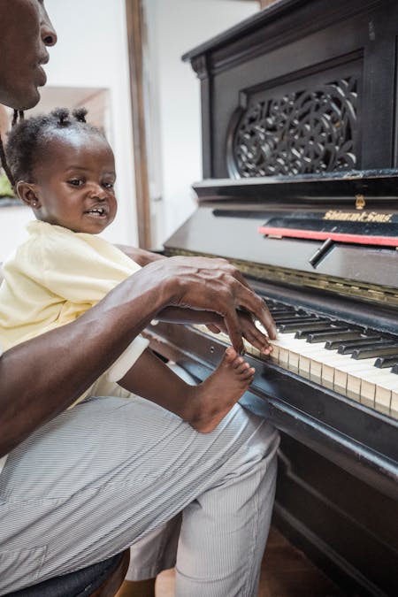 What are the black keys on a piano for?