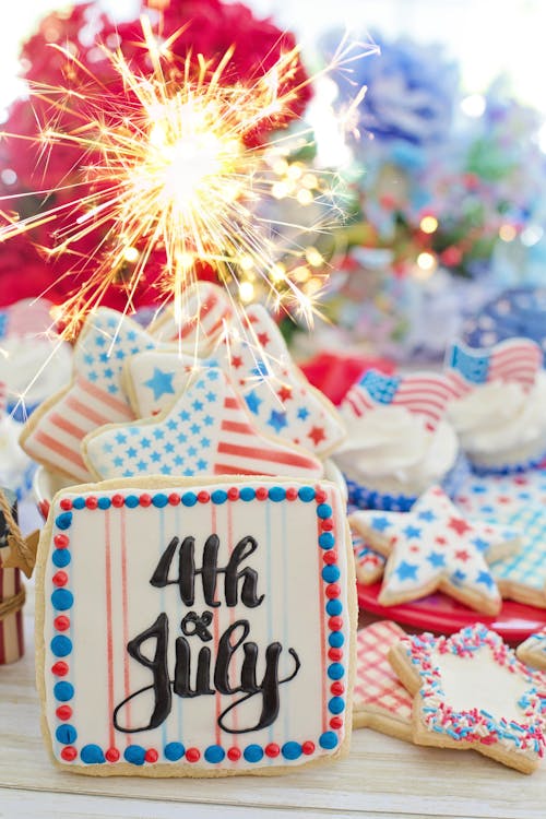 Colorful Fourth of July Cookies