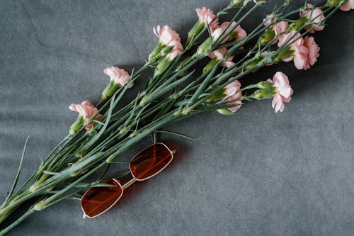 Foto stok gratis bunga buatan, kacamata hitam, merapatkan