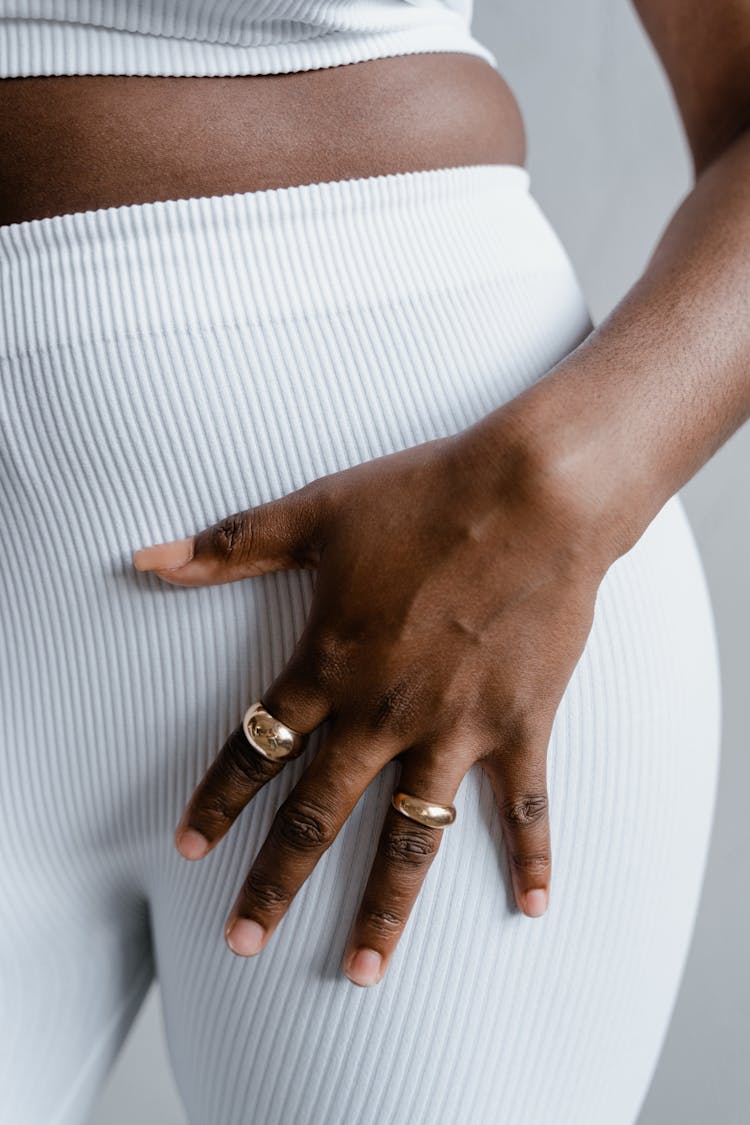 Hand With Gold Rings 