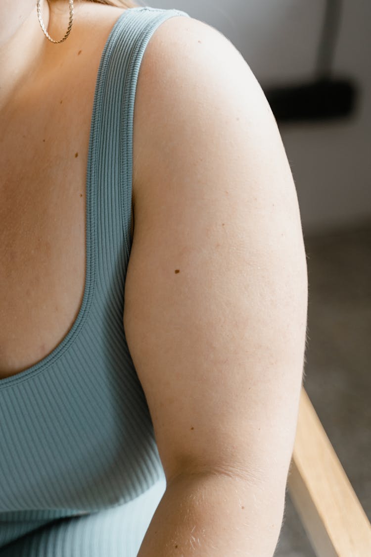 Close-Up Shot Of Woman's Arm