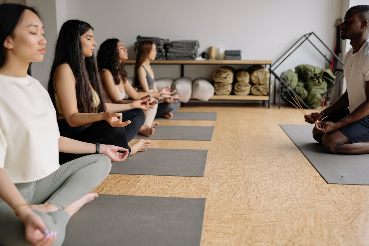 Meditation and mindfulness yoga class