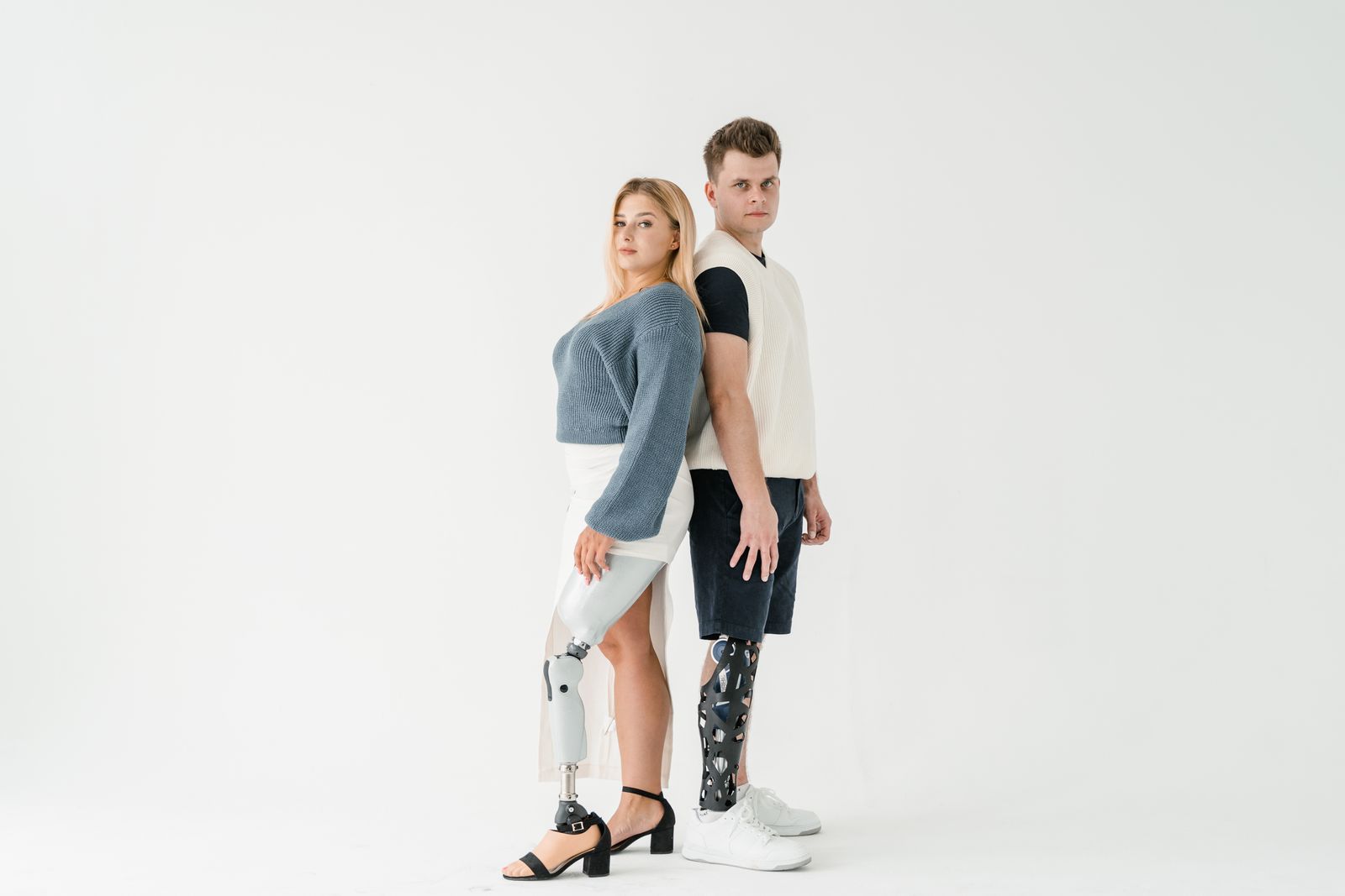 Person measuring around the torso with a soft tape for rib belt sizing