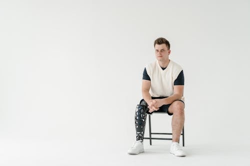 Photo of  Man Sitting on a Chair       