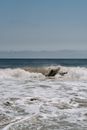 Ocean Waves Crashing on Shore