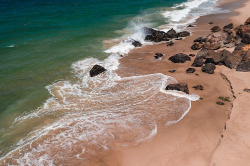 A Rock Formations Near the Ocean