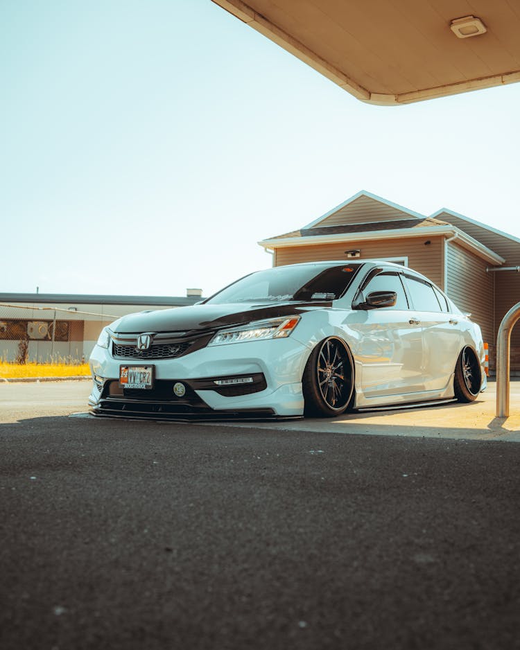 Honda Accord Parked Under Shade