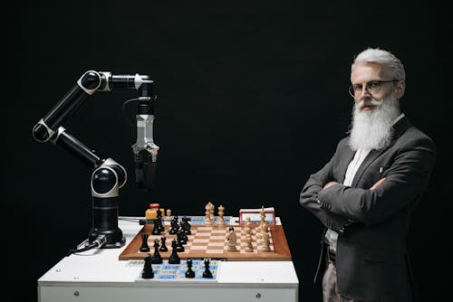 A Bearded Man Playing Chess · Free Stock Photo