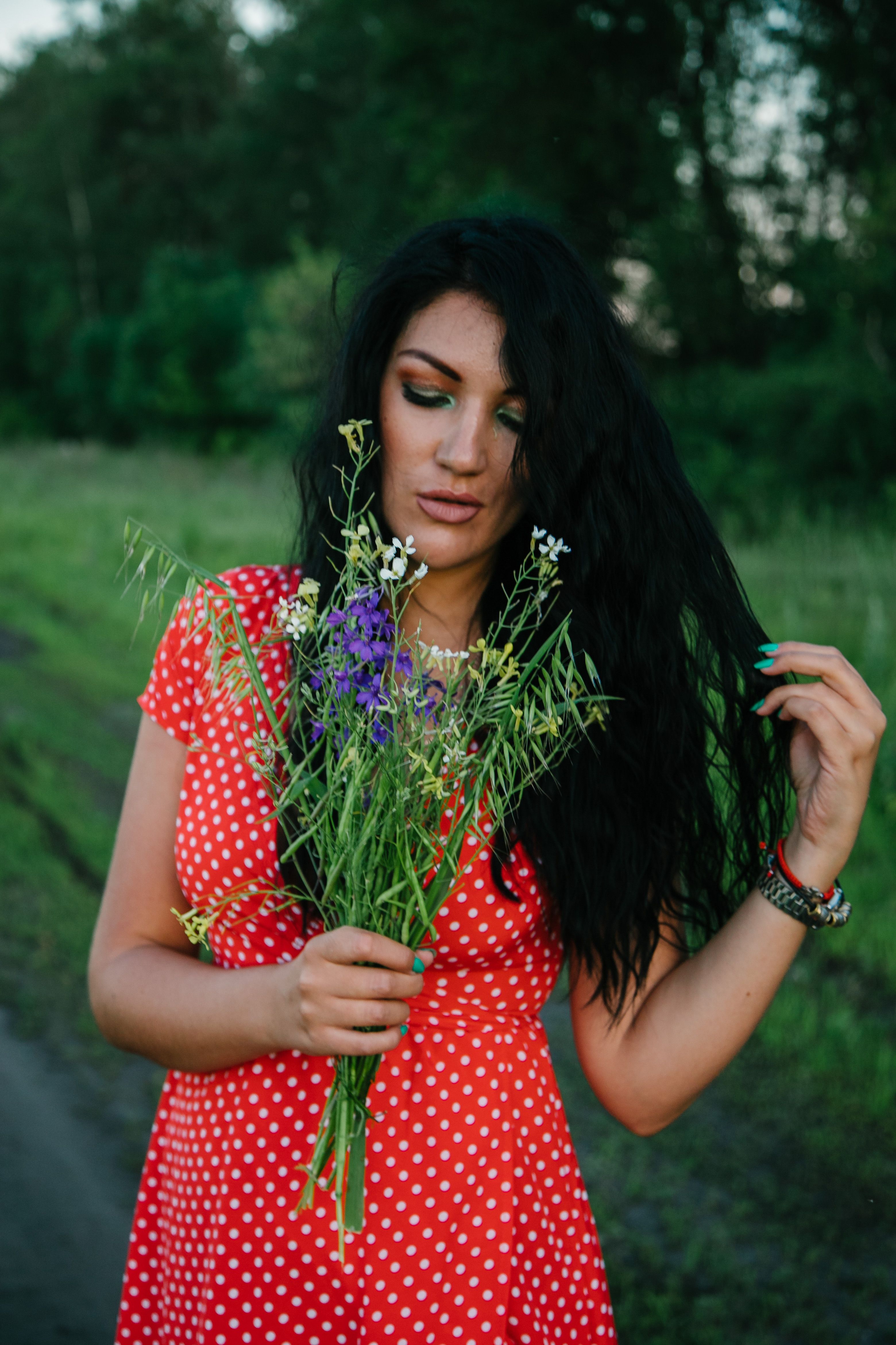 Woman With Insects A Woman Posing with Insects · Free Stock Photo
