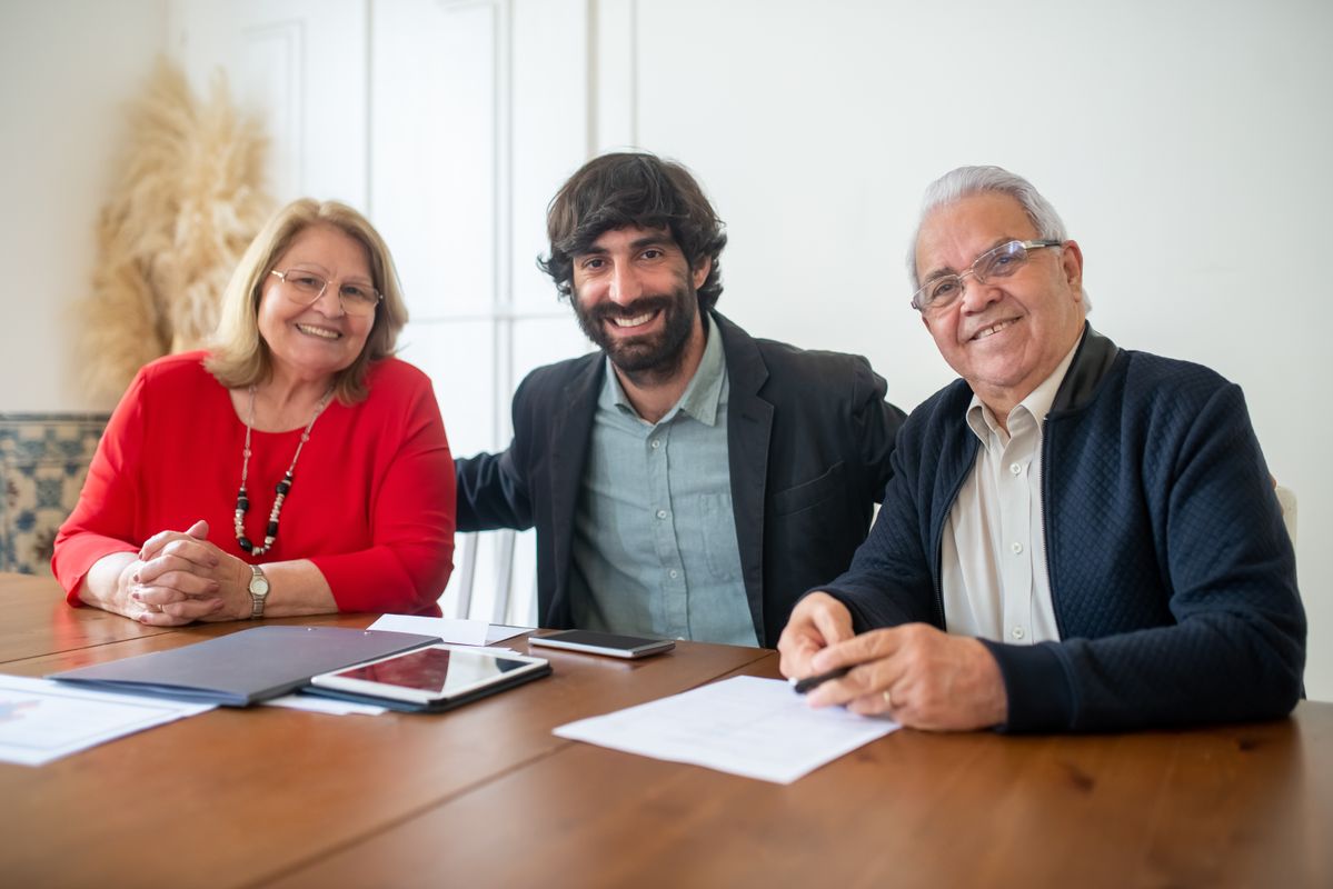 Financial education team meeting