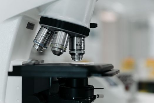 Detailed image of a microscope lens, highlighting precision in scientific research.