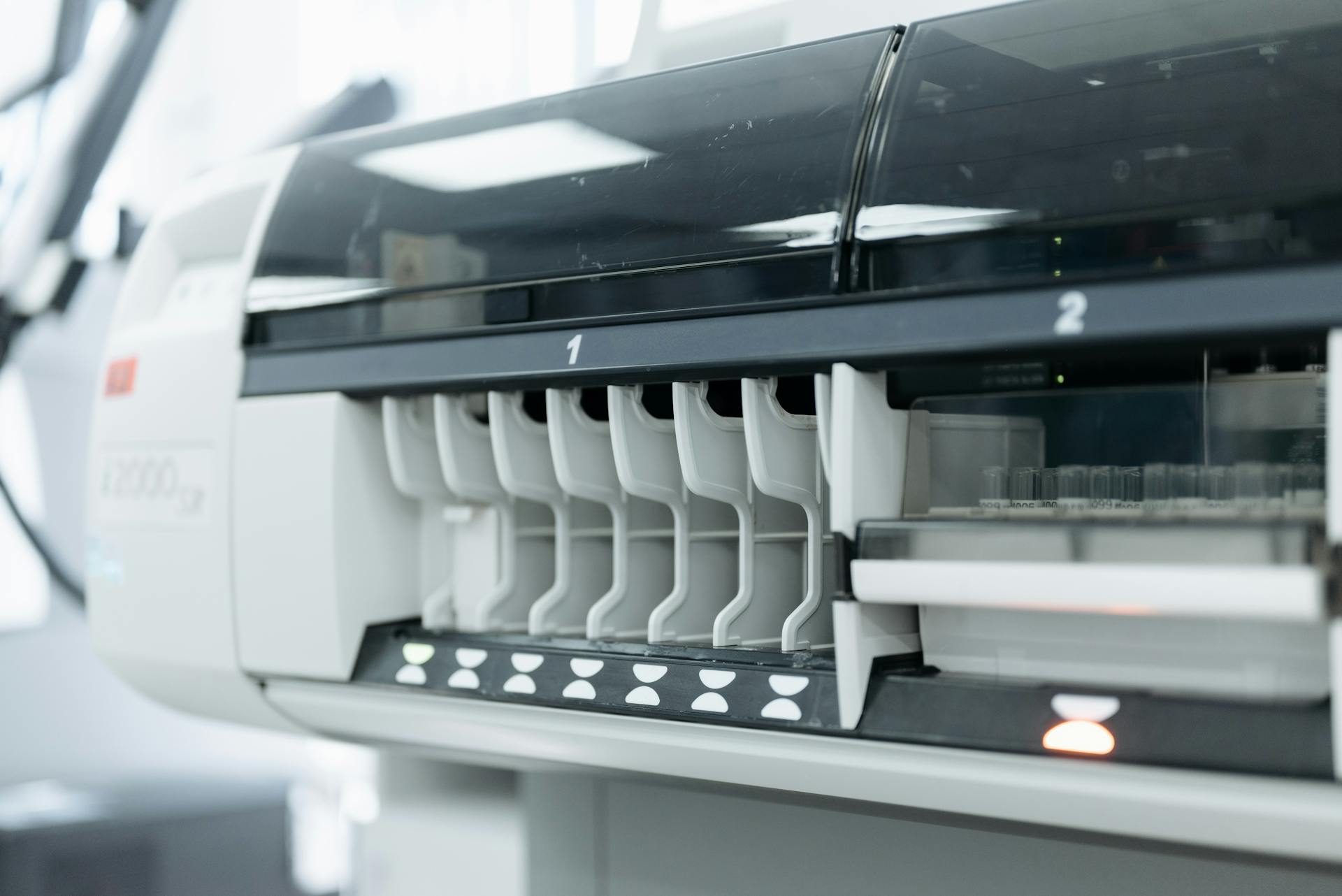 Medical Equipment with Samples in Close Up View