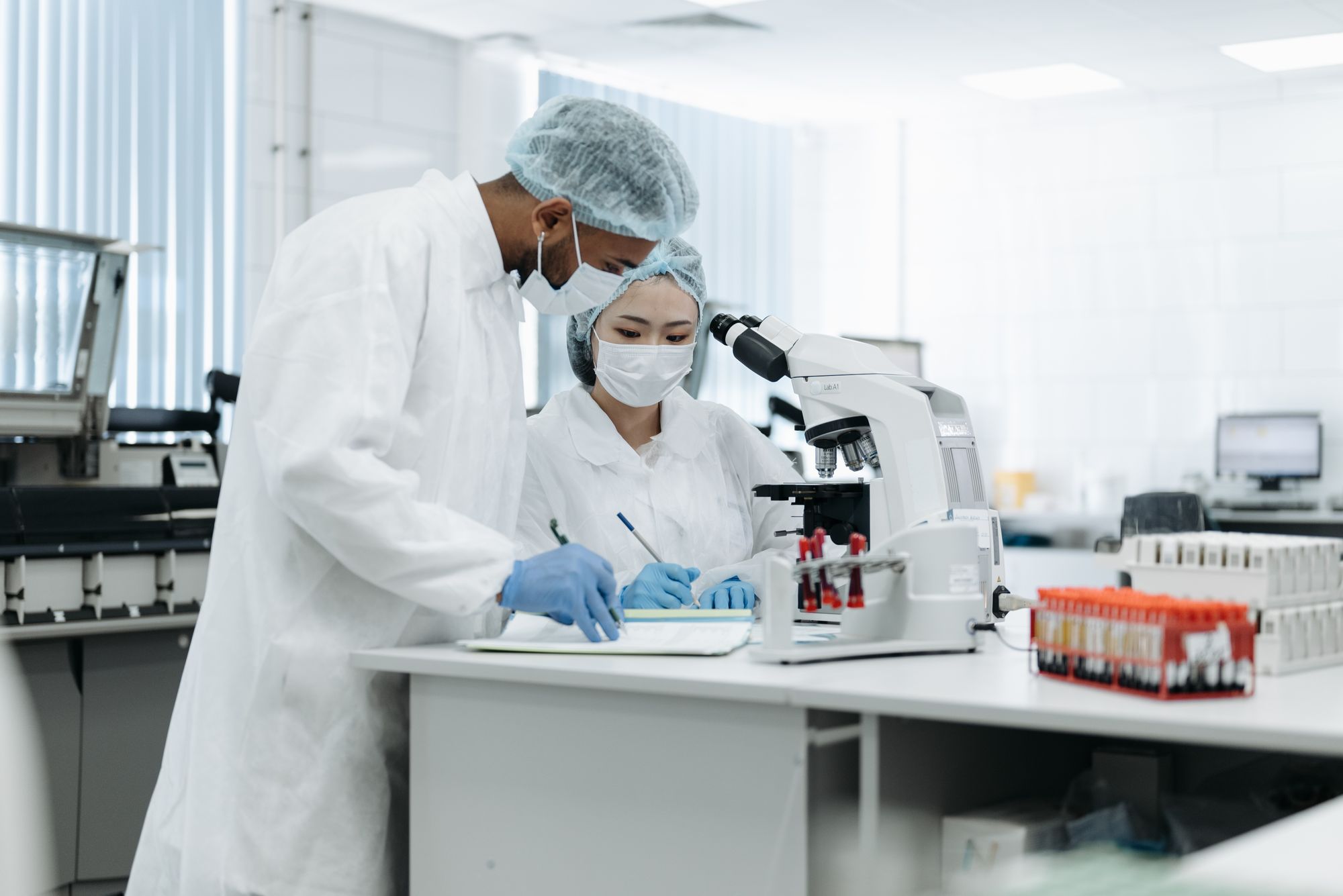 Pharmaceutical scientist working in a laboratory