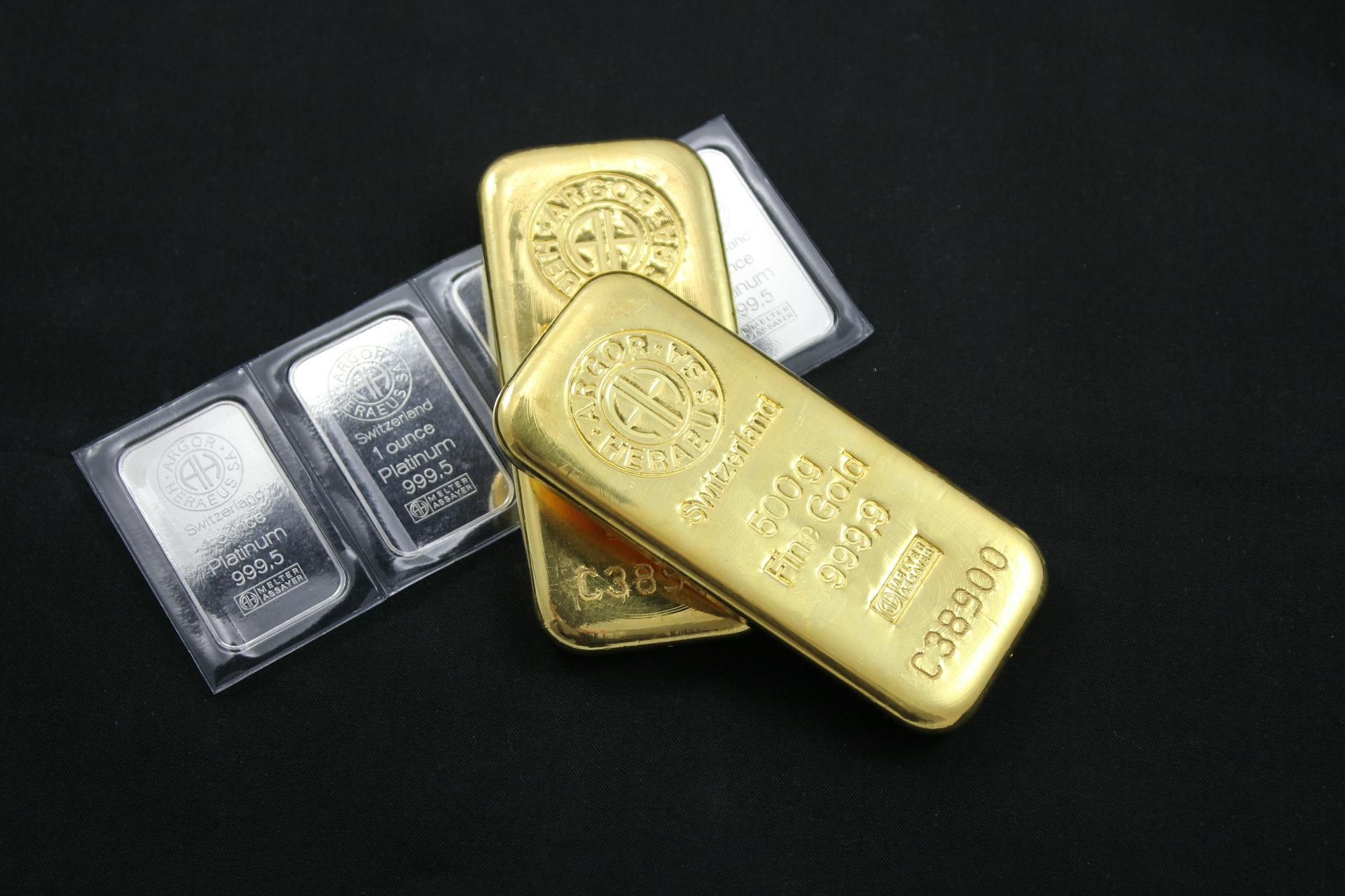 Close-up Photo of Gold Bars