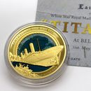 Close-up Photo of a Gold Commemorative Coin