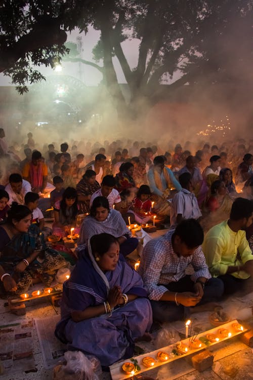 Free Gathering of People praying Together  Stock Photo