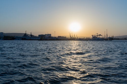 Free The Port During Sunset Stock Photo