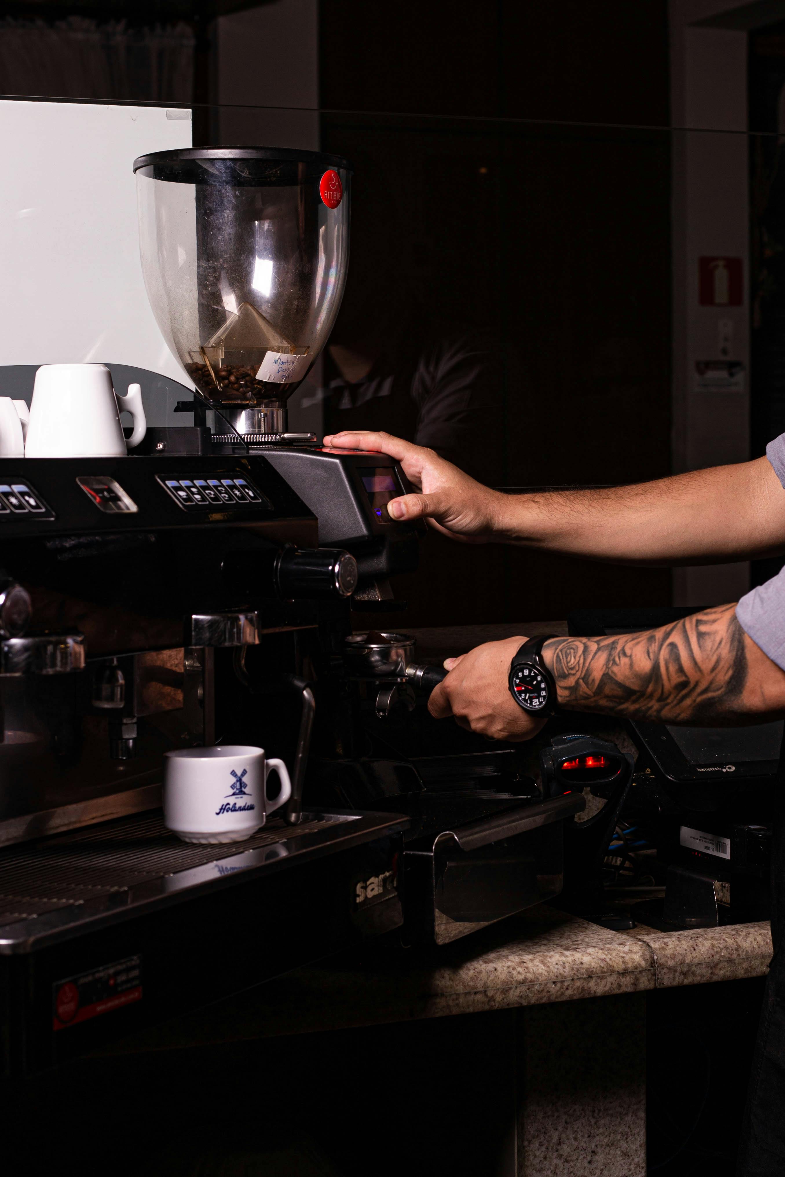Making of Coffee by a Barista · Free Stock Photo