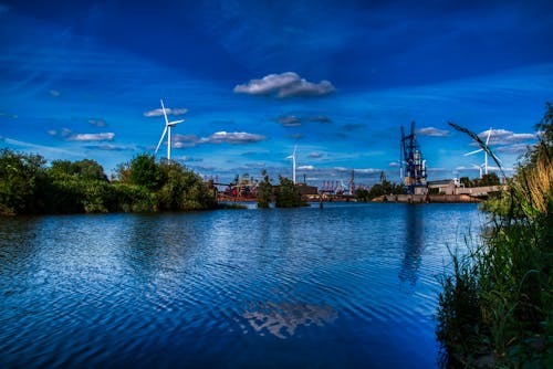 Ingyenes stockfotó áramlási víz, folyópart, Hamburg témában