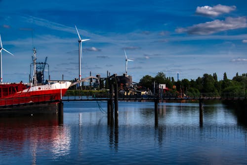 Ingyenes stockfotó áramlási víz, folyópart, Hamburg témában