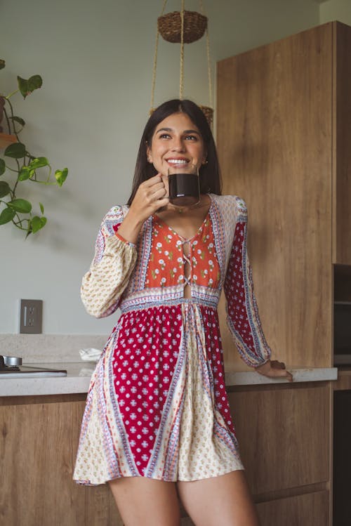 Beautiful Woman drinking Coffee