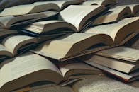 Stacked Opened Books