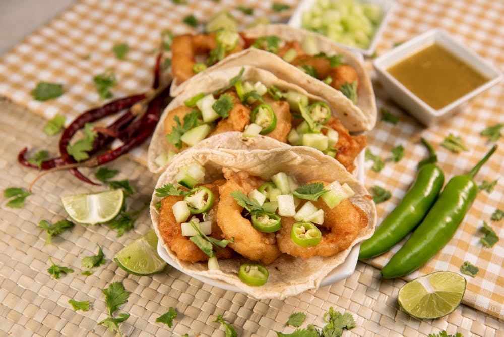 Spicy Seafood Tacos