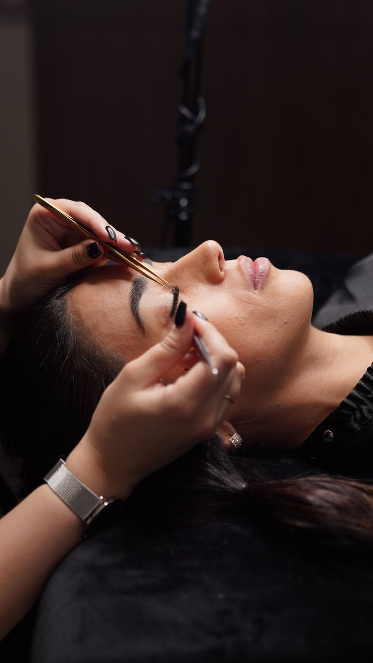 Woman Lying Down At Beautician