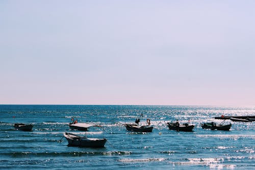 Kostenloses Stock Foto zu fischerboote, meer, ozean