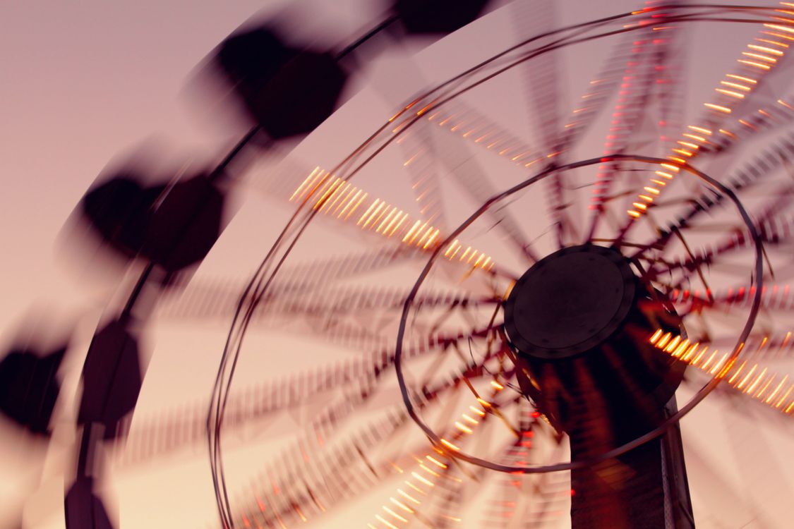 A Ferris Wheel in Rotating Motion · Free Stock Photo